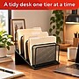 TRU RED™ 7-Compartment Metal Mesh File Organizer,  Matte Black (TR57559)~#|#~EC9B4859-8F45-4CCF-98245E60B4B63787_sc7