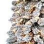 Nearly Natural 7-ft Flocked Pencil Artificial Christmas Tree with 400 Clear Lights and 574 Bendable Branches (T1907)~#|#~EC9C6166-8A79-4ACF-AFB8A67C6508AB58_sc7