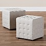 Baxton Studio Elladio Fabric Ottoman, Beige, 2/Set (156-2P-9296-HT)~#|#~EC9DF6FE-69AE-4844-ADF7A7F2FE392F69_sc7