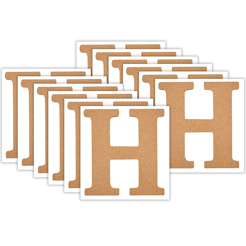 Plaid MDF Letters, 5", Brown Oxide, 12/Pack (PDE63561-12) image 1