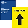 Avery Directional "This Way" Preprinted Floor Decals, 8" x 10.5", Yellow/Black, 5/Pack (83022)~#|#~ECA58983-5561-4000-9B216D0645325835_sc7