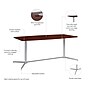 Bush Business Furniture 72"W x 36"D Boat Shaped Conference Table, Hansen Cherry (99TBM72HCSVK)~#|#~ECACCC52-7ED4-43C8-B86F8C66E1988D0B_sc7
