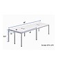 Boss Office Products Simple System 48"W Desk, White, 4/Set (SGSD015-110-WT)~#|#~ECAEC993-D420-4601-BE1DEFC80562D088_sc7