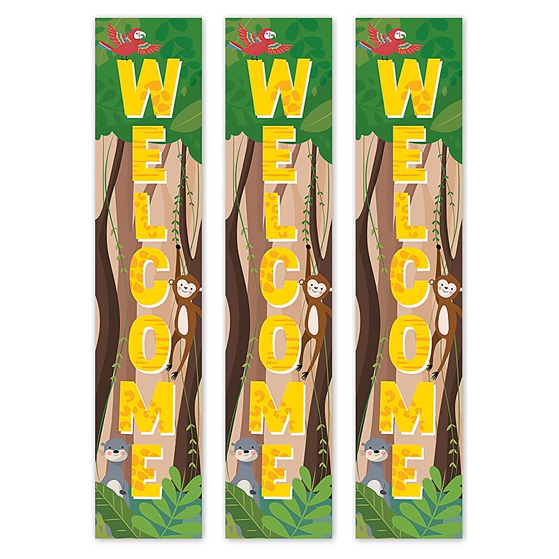 Creative Teaching Press Jungle Friends Welcome Banner, 3/Pack (CTP10935-3) image 1