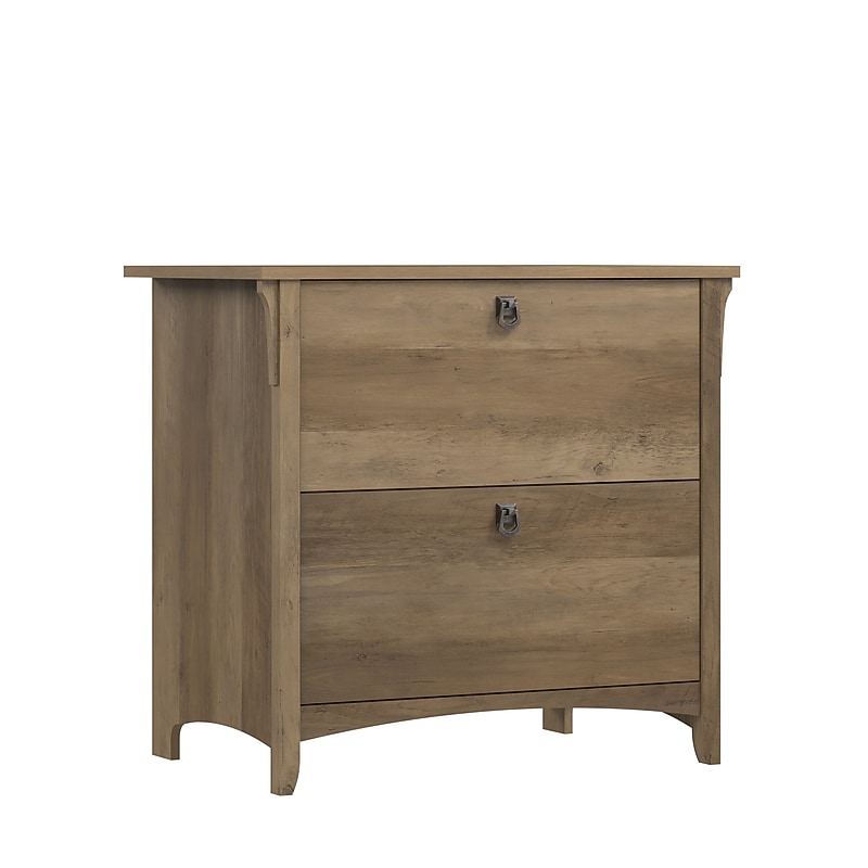 Bush Furniture Salinas 2-Drawer Lateral File Cabinet, Letter/Legal Size, 31.73"W, Reclaimed Pine (SAF132RCP-03) image 1