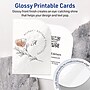 Avery Rectangle Single Rounded Corner Integrated Cards, Glossy White, 200/Pack (19479399106)~#|#~ECB3E3FF-A2BF-43ED-8B19173DBF67DB7E_sc7