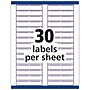 Avery TrueBlock Laser/Inkjet File Folder Labels, 2/3" x 3-7/16", White/Purple, 750 Labels/Pack (5666)~#|#~ECB6A848-56F4-4339-A132EFBE2C6AC45B_sc7