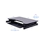 Rocelco 32" Height Adjustable Standing Desk Converter with Anti Fatigue Mat, Sit Stand Up Laptop Riser, Black (R ADRB-MAFM)~#|#~ECB6D53C-3786-49BD-B04B0DD74E4135A7_sc7