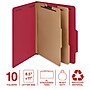 Staples 100% Recycled Heavy Duty Classification Folder, 2-Dividers, 2" Expansion, Letter Size, Bright Red, 10/Box (ST62559)~#|#~ECBAD217-C88E-43F1-ABAD20BE57C55C6E_sc7