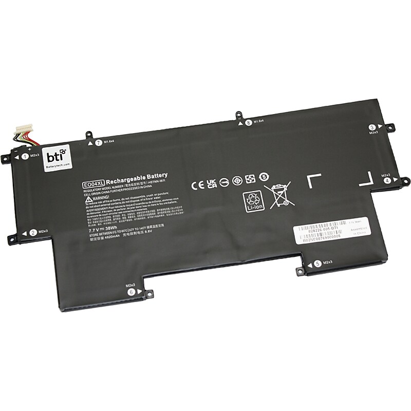 Battery Technology Li-Ion Replacement Battery for HP Elitebook Folio G1, 4940mAh (828226-005-BTI) image 1