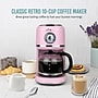 Nostalgia Classic Retro 10-Cups Automatic Drip Coffee Maker, Pink (NCRCOF10PK6A)~#|#~ECBD0C75-1E96-4D4D-97E8EF25D182322C_sc7