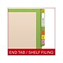 Medical Arts Press Reinforced End Tab File Folder, Straight-Cut, Letter Size, Manila/Green, 50/Box (S-09473-GRN)~#|#~ECBF42D4-57E2-47AA-80787EA709B80AD5_sc7