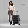 DUKAP Sense 24" Hardside Suitcase, 4-Wheeled Spinner, TSA Checkpoint Friendly, Black (DKSEN00M-BLK)~#|#~ECC260BA-8D93-41B8-BD969A5C740C6AEB_sc7