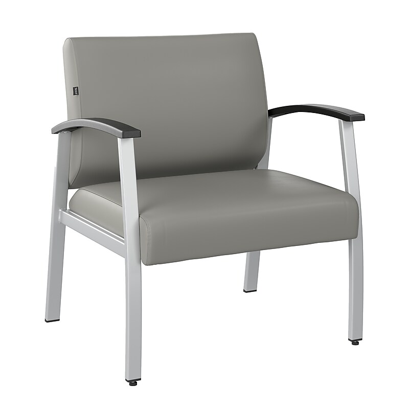 Bush Business Furniture Arrive Vinyl Bariatric Guest Chair, Light Gray (CH3902GVL-03) image 1