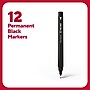 TRU RED™ Pen Permanent Markers, Ultra Fine Tip, Black, 12/Pack (TR54534)~#|#~ECC9BC19-126B-4744-8EBC3185A892D6C4_sc7