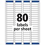 Avery Easy Peel Laser Return Address Labels, 1/2" x 1-3/4", Clear, 2,000 Labels/Pack (5667)~#|#~ECCFCD37-F2BB-47BE-A737F8C1625C8917_sc7