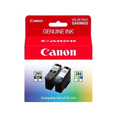 Canon PG-295XL/CL-286XL Black/Tri-Color High Yield Ink Cartridges, 2/Pack (7164C004) Sansujyuku sansujyuku.com