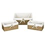 Household Essentials 3-Piece Wicker Basket Handwoven Seagrass Storage Baskets with Washable Liners, Natural (HHML-5611)~#|#~ECDFF956-CCEE-468F-BEC726AB748B7487_sc7