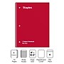 Staples 1-Subject Notebooks, 8" x 10.5", Wide Ruled, 70 Sheets, Assorted Colors, 6/Pack (ST11667C)~#|#~ECE2EB09-3B92-4D5A-8176C06F4B5FCDFB_sc7
