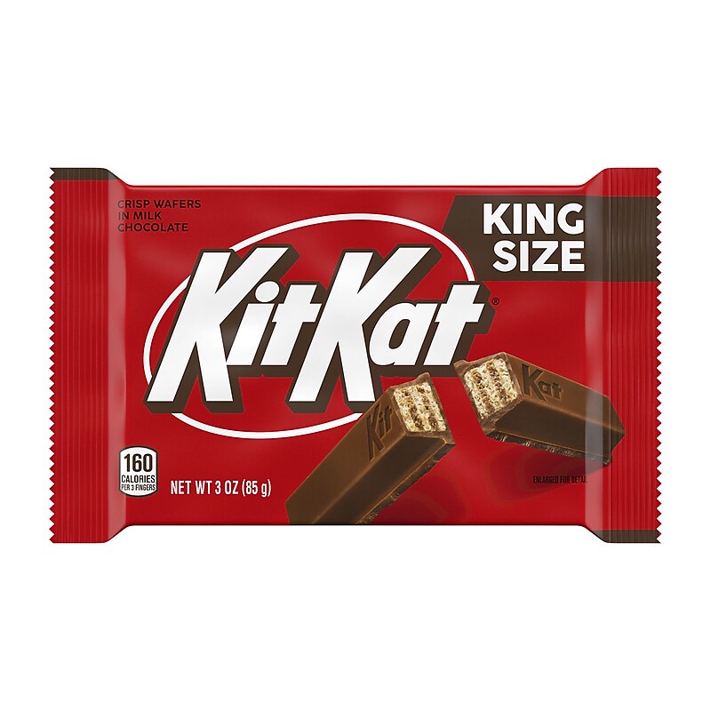 Kit Kat King Size Milk Chocolate Wafer Candy Bar, 3 oz. (22600) image 1