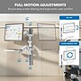 Mount-It! MedHub Wall Mounted, Flexible Workstation With WallTrack for Monitors up to 43", Matte White (MI-16002)~#|#~ECEDDCDD-41C6-4885-B13DB3765A4C1864_sc7