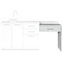 Viva Comfort 32'' Medical Clinic Storage Cabinet Accessory Side Desk, Gray (ADIME902-SD-AO)~#|#~ECEE1D7C-BADB-436D-B171629B1C2F5FAE_sc7