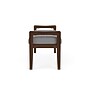 Lesro Weston 2-Seat Bench, Chambray Grey/Riftwood Walnut (WS2001.WRW-01CHGY)~#|#~ECEE87C0-510F-4988-8D82E0FD88C7478D_sc7