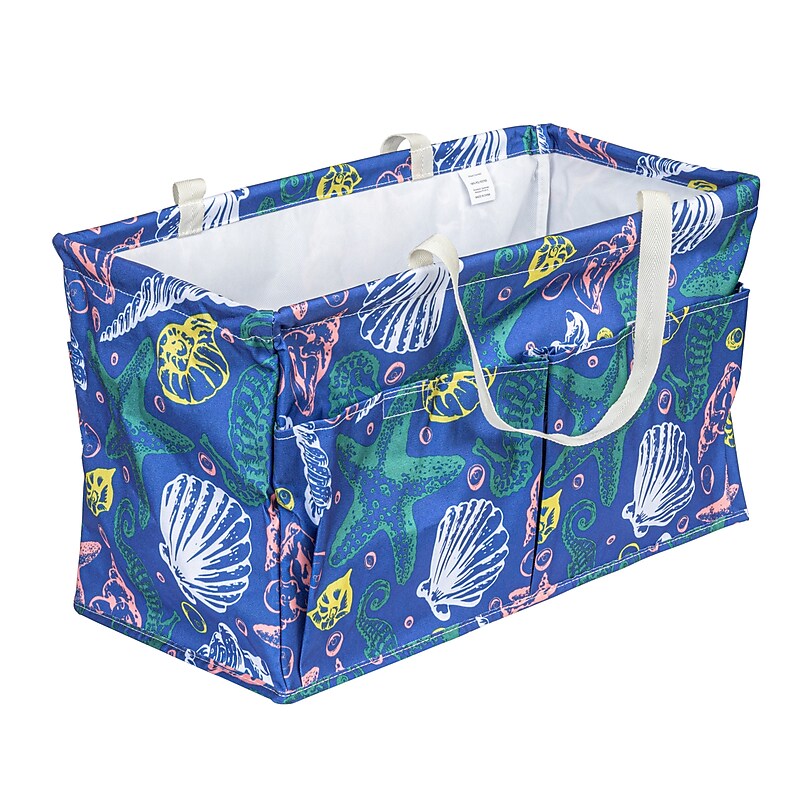 Household Essentials Everyday Krush 13-Gallon Collapsible Laundry Bag, Polyester, Multicolored (HE1130) image 1