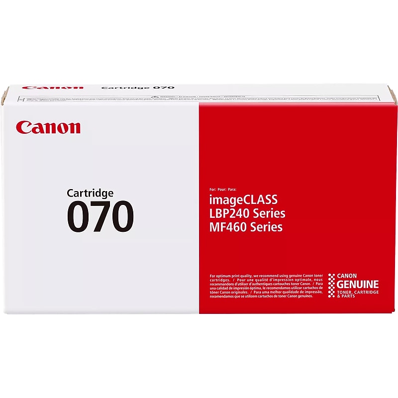 Canon 070 Black Standard Yield Toner Cartridge (5639C001) image 1
