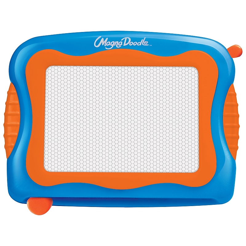 Cra-Z-Art Mini Magna Doodle Magnetic Drawing Toy, Blue/Orange (14539) image 1