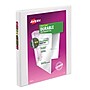 Avery 1/2" 3-Ring View Binders, Slant Ring, White (17002)~#|#~ECFA6002-5274-4247-B5E5BDE3D0986C20_sc7
