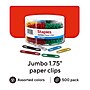 Staples Jumbo Paper Clips, 1.75", Assorted Colors, 500 Pack – Large Clips for Thick Papers & Color‑Coded Organization~#|#~ED01168C-0582-4274-931EB86A0931FC20_sc7