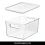 iDESIGN Small Stackable Plastic Storage Bin, Clear (95482)~#|#~ED0201DE-09A3-4CE6-9855D1EEDBED0D68_sc7