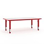 Flash Furniture Wren Rectangular Activity Table, 23.625" x 47.25", Height Adjustable, Red/Gray (YU060RECTBLRD)~#|#~ED03AE2E-09B8-4545-B5BF8100B4C052D3_sc7