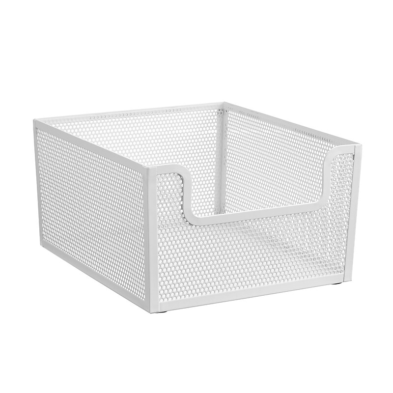 mDesign Steel Organizer, Matte White (26092) image 1