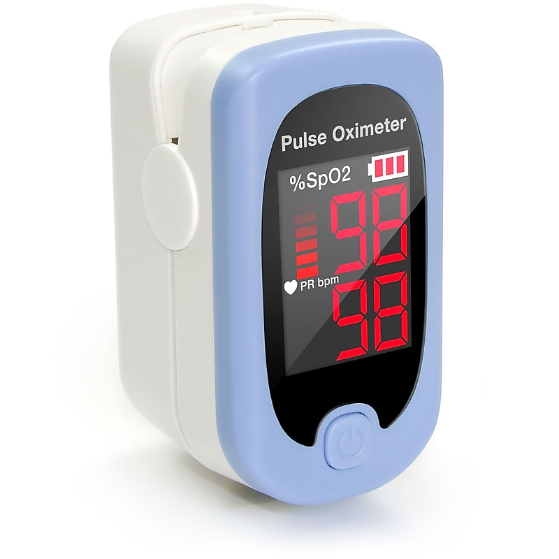 HealthSmart Fingertip Bluetooth Pulse Oximeter, Red LED Display (40-815-000) image 1