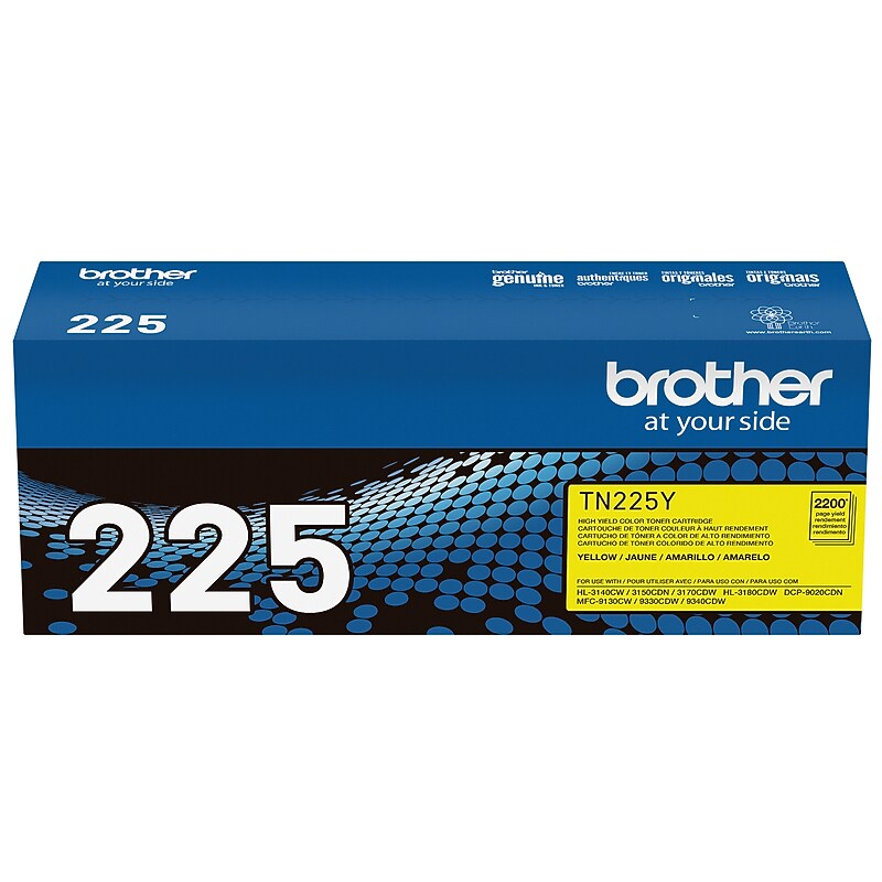 Brother TN-225 Yellow High Yield Toner Cartridge   (TN225Y) image 1
