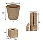 Household Essentials Wicker Bathroom Accessories Set, Natural, 3 Pieces (HHML-6635)~#|#~ED0AB5D9-8683-4579-B0DB0F30DBA371D8_sc7