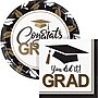 Say Hooray! Graceful Grad Graduation Disposable Paper Plates and Napkins Set, 49/Pack (DTC9638E2A)~#|#~ED0F9302-F60F-4293-A0F876B3C87A9574_sc7