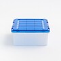 Iris 26.5 Quart Element Resistant Ultimate Clear Latching Plastic Storage Bin, Clear, 4/Pack (500133)~#|#~ED163EB4-5BDF-4430-BB7D45942BAE2B30_sc7