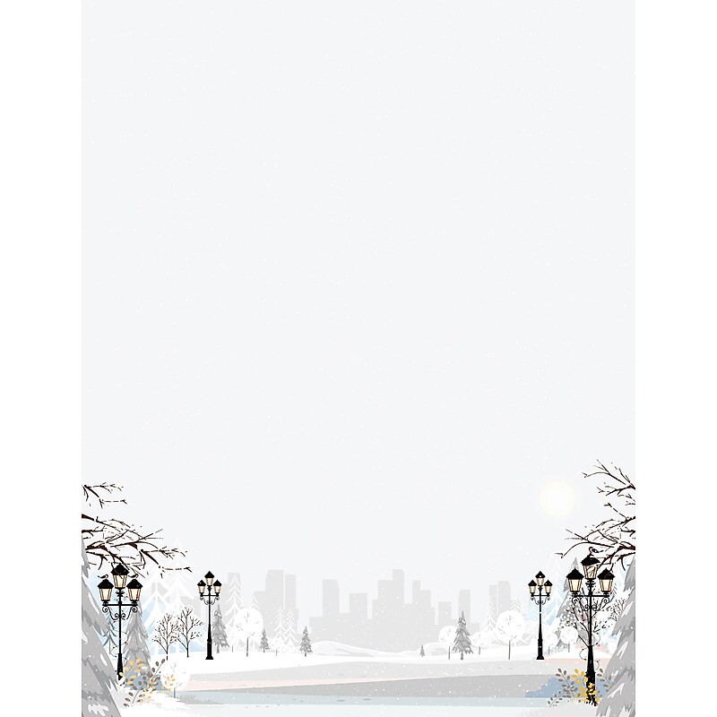 Great Papers! Holiday Stationery Letterhead Gingerbread Sugarplum, Multicolor, 50 sheets (2024030) image 1