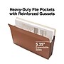 Staples Heavy-Duty Reinforced File Pocket, 5.25" Expansion, Legal Size, Brown, 10/Box (ST704401)~#|#~ED23040D-1737-44FA-AD25558543ECD09F_sc7