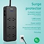 Philips 6-Outlet Adapter-Spaced Surge Protector, 1080J, 8 ft. Braided Cord, Black (SPC6066BB/37-T2)~#|#~ED26E833-09B5-42A9-9777927997C470B6_sc7