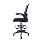 Boss Flip Arm Mesh/Fabric Stool with Footrest and Lumbar Support, Black (B16366BK-BK)~#|#~ED277196-1C7B-4628-A41D504C3AD14A72_sc7