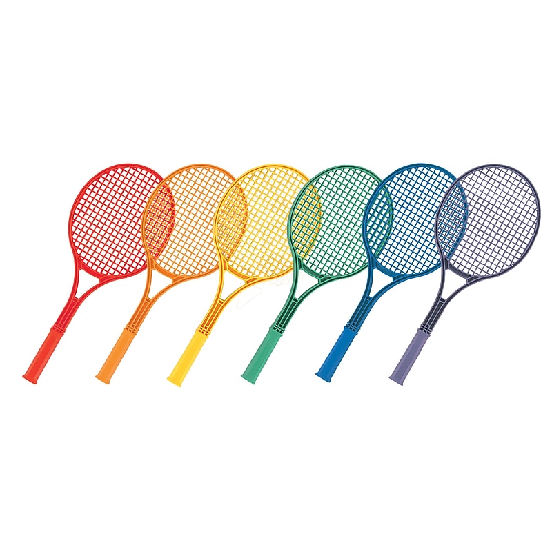Champion Sports Plastic Tennis Racket Set, Assorted Colors (CHSJTRSET) image 1