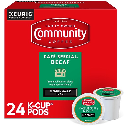 Community Coffee Cafe Special Decaf Coffee Keurig® KCup® Pods, Medium