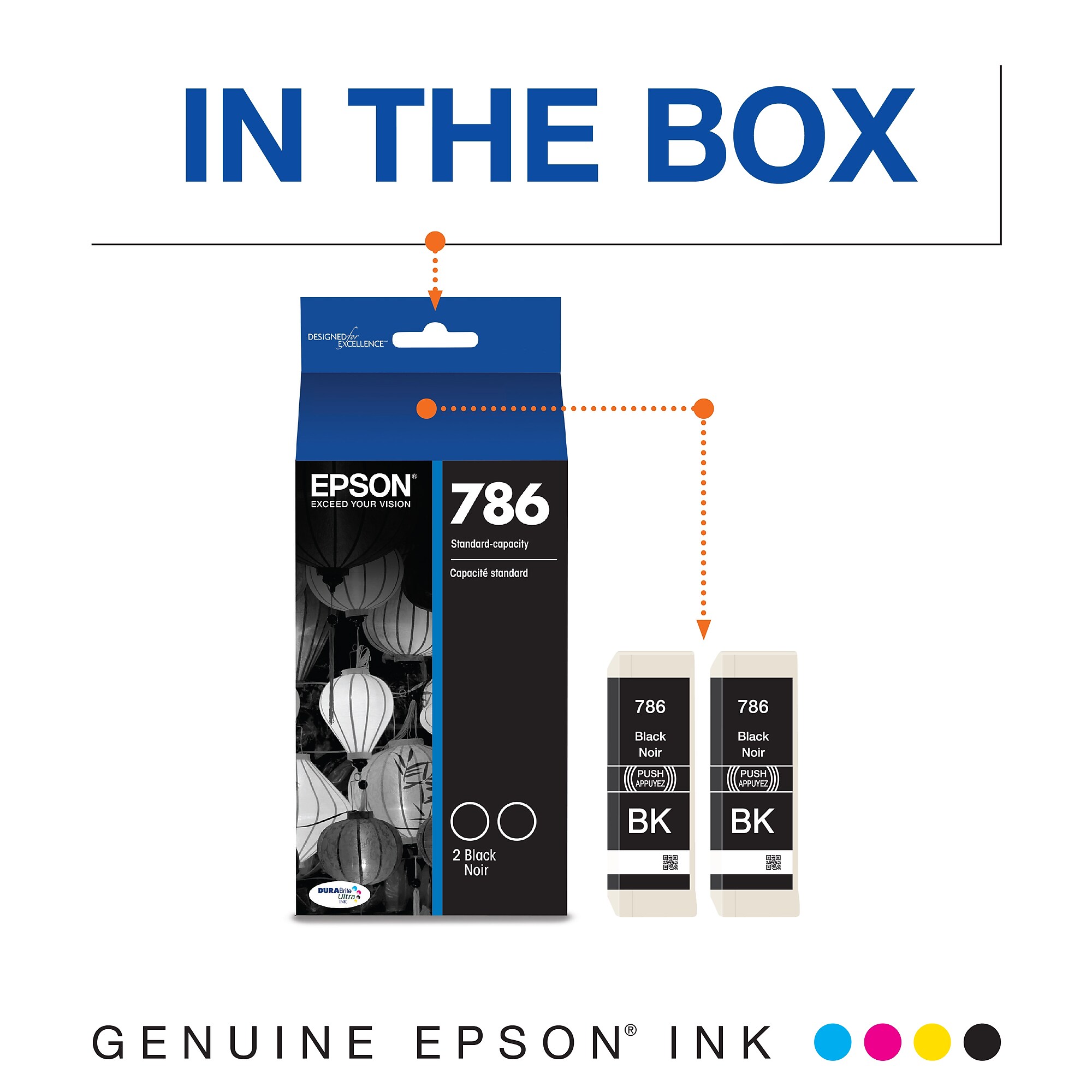 Epson T786 Black Standard Yield Ink Cartridge, 2/Pack Sansujyuku sansujyuku.com