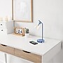 Simple Designs Sleek Essentials LED Desk Lamp, 15.75", with USB Ports, Blue (LD1074-BLU)~#|#~ED303017-D0C5-48FC-B21BD586D0834C2E_sc7