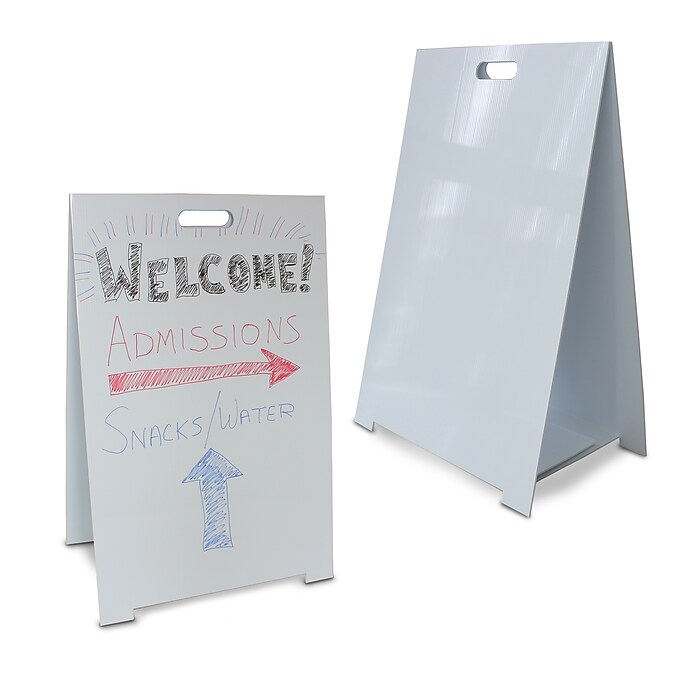 Flipside Dry-Erase Marquee Easel, 35.5