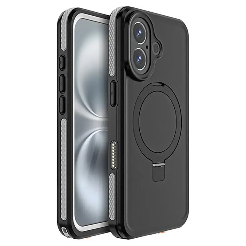 SaharaCase Oasis MagSafe Phone Case for iPhone 16, Shock Absorbing, Black (CP00646) image 1